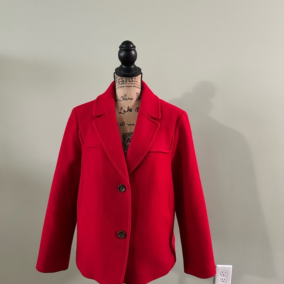 Wool Red Jacket - Picture 1 of 13